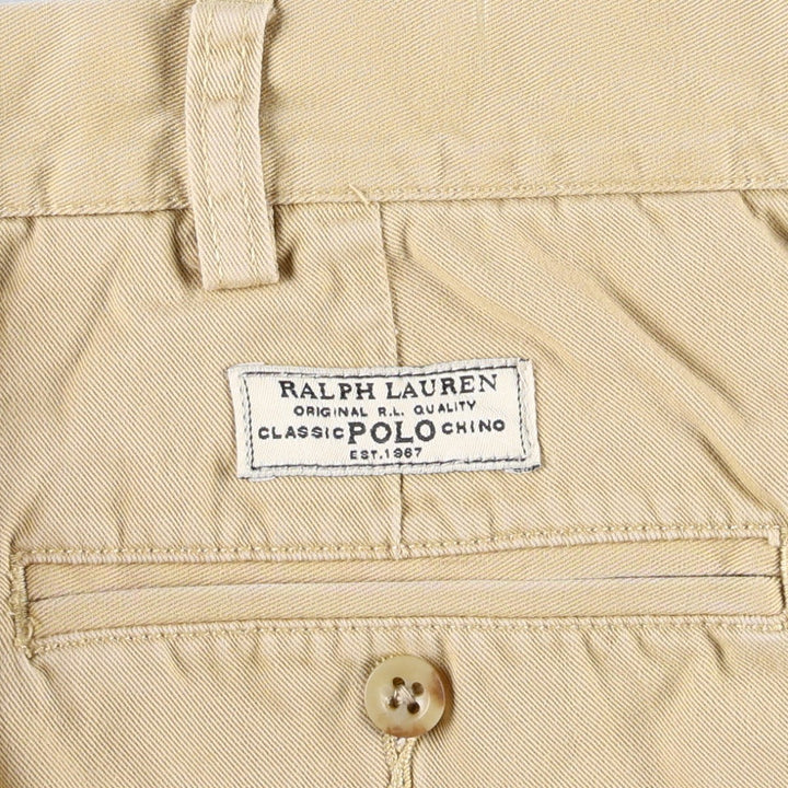 Ralph Lauren POLO by Ralph Lauren PROSPECT PANT Chino pants for men, equivalent to w35 cotton Beige type Vintage Second Hand