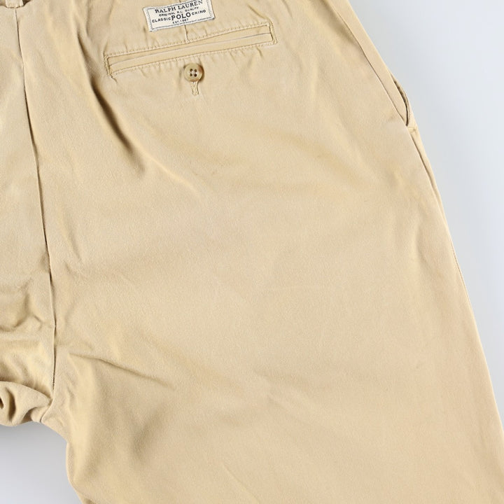 Ralph Lauren POLO by Ralph Lauren PROSPECT PANT Chino pants for men, equivalent to w35 cotton Beige type Vintage Second Hand