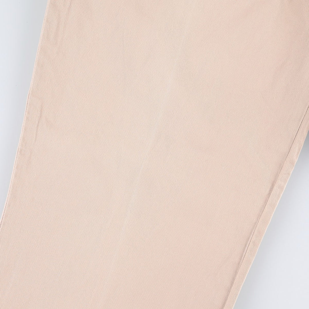 1980'S Ralph Lauren CHAPS Chino Pants, Waist: 36, Inseam: 34 (Men's W34 equivalent), Vintage. cotton Beige type Vintage Second Hand