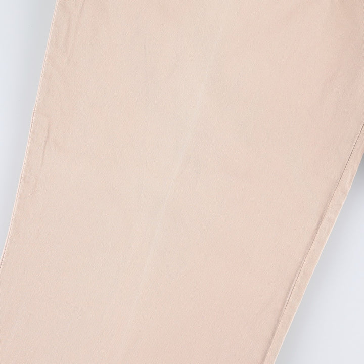 1980'S Ralph Lauren CHAPS Chino Pants, Waist: 36, Inseam: 34 (Men's W34 equivalent), Vintage. cotton Beige type Vintage Second Hand