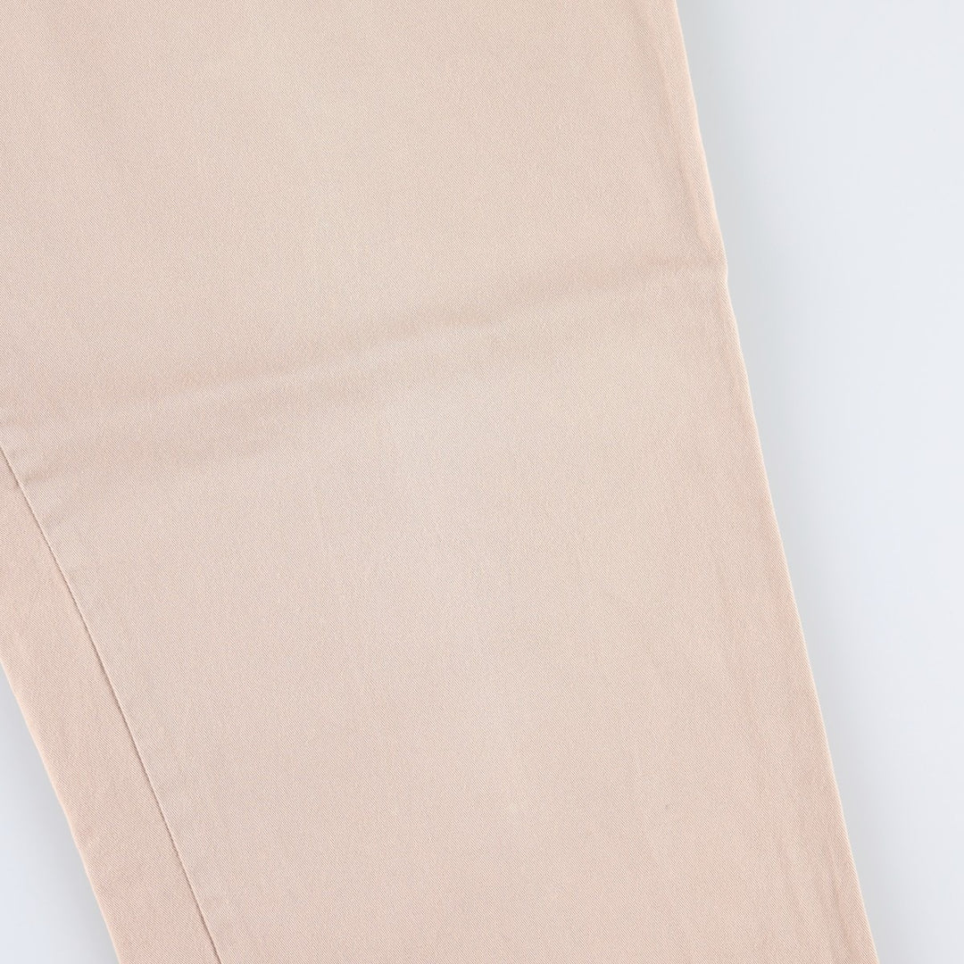 1980'S Ralph Lauren CHAPS Chino Pants, Waist: 36, Inseam: 34 (Men's W34 equivalent), Vintage. cotton Beige type Vintage Second Hand