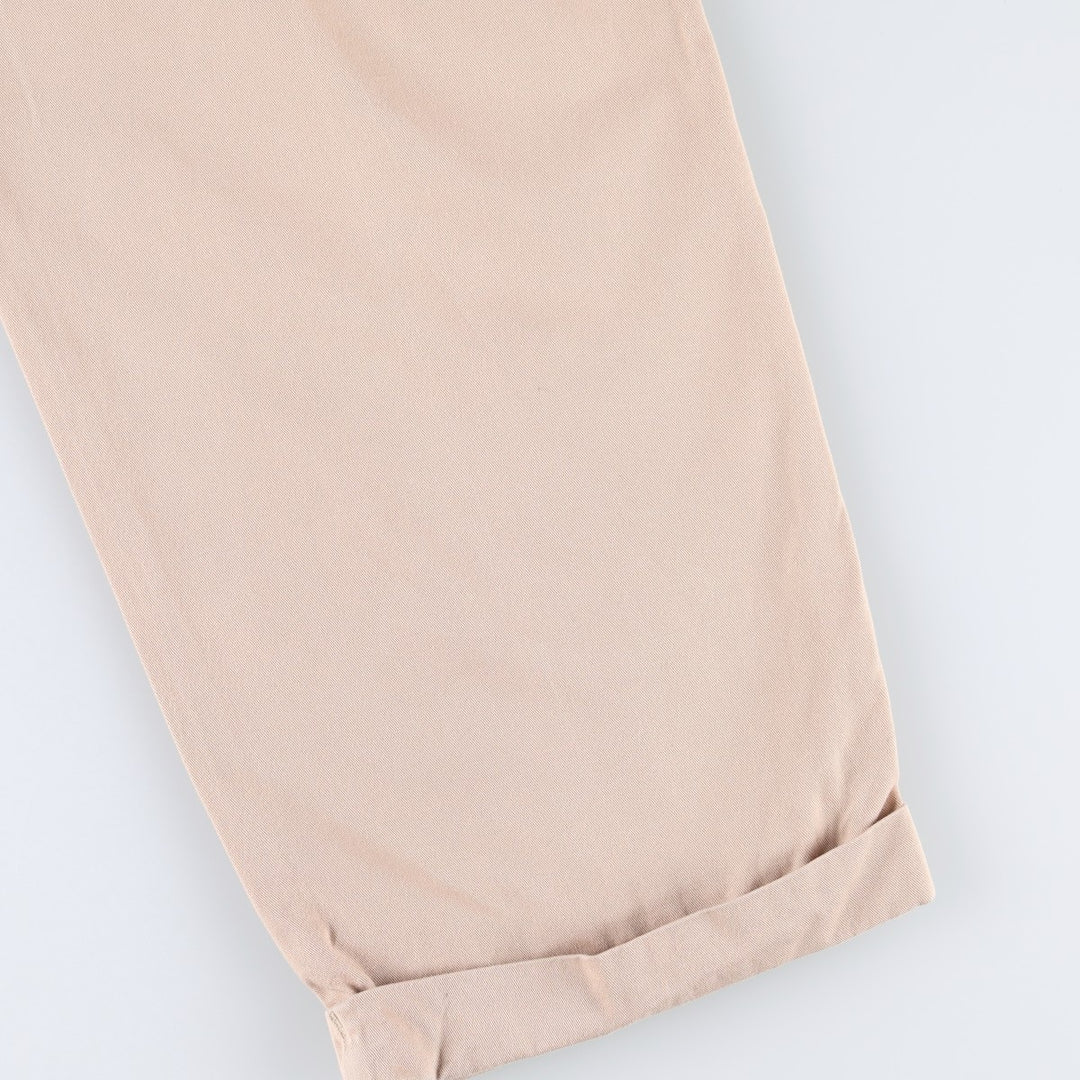1980'S Ralph Lauren CHAPS Chino Pants, Waist: 36, Inseam: 34 (Men's W34 equivalent), Vintage. cotton Beige type Vintage Second Hand