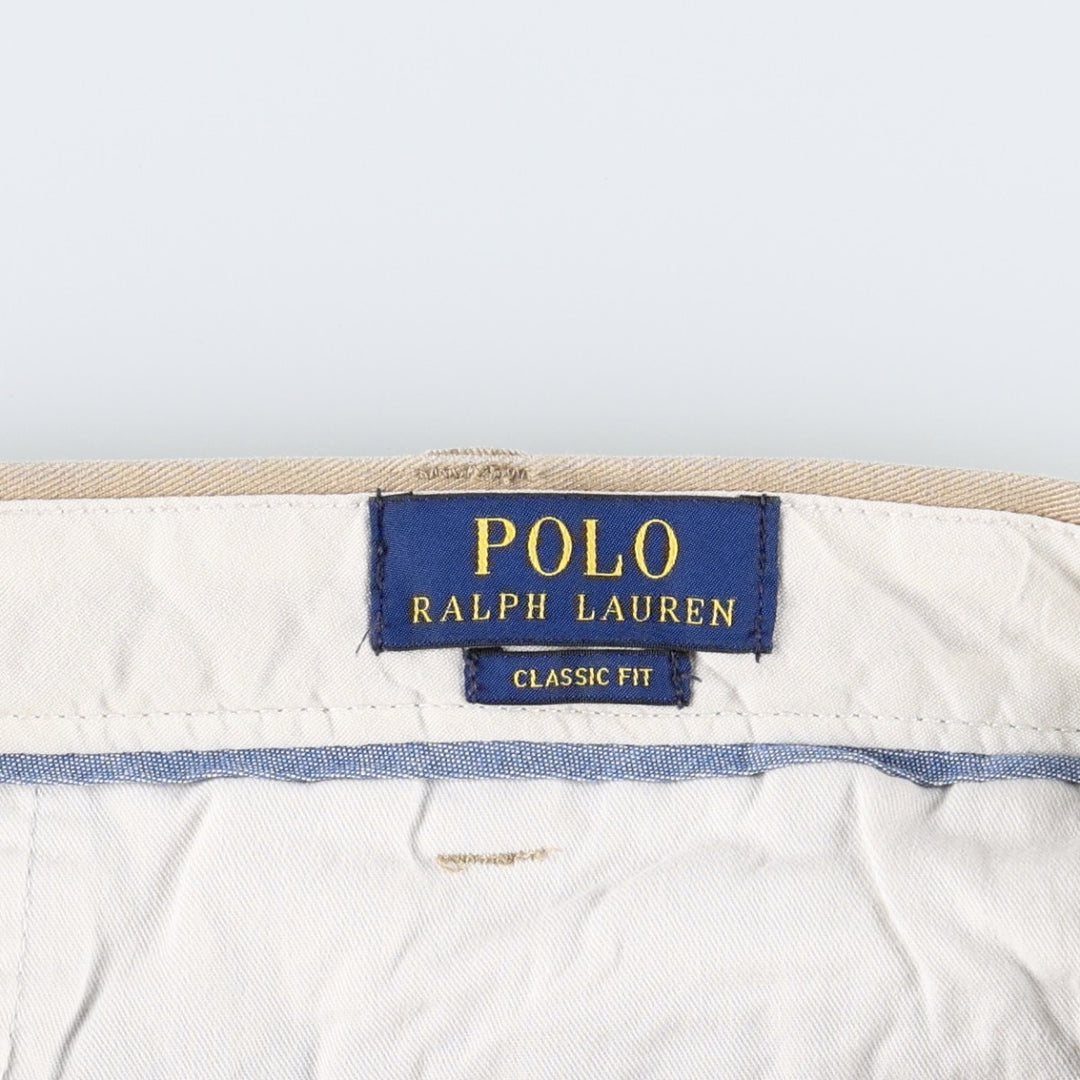 Ralph Lauren POLO RALPH LAUREN Classic Fit Chino Pants, Men's, Size W37 cotton Beige type Vintage Second Hand