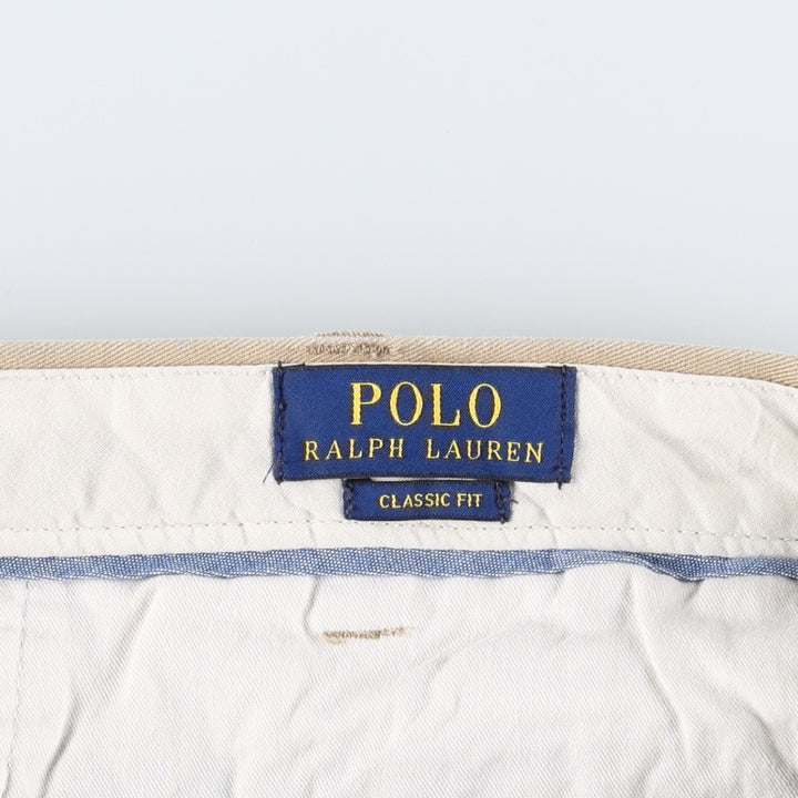 Ralph Lauren POLO RALPH LAUREN Classic Fit Chino Pants, Men's, Size W37 cotton Beige type Vintage Second Hand