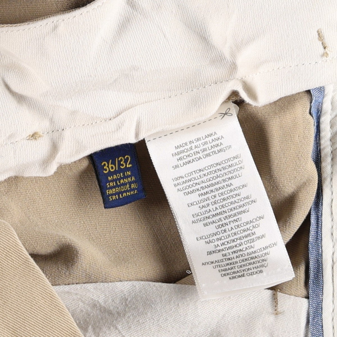 Ralph Lauren POLO RALPH LAUREN Classic Fit Chino Pants, Men's, Size W37 cotton Beige type Vintage Second Hand