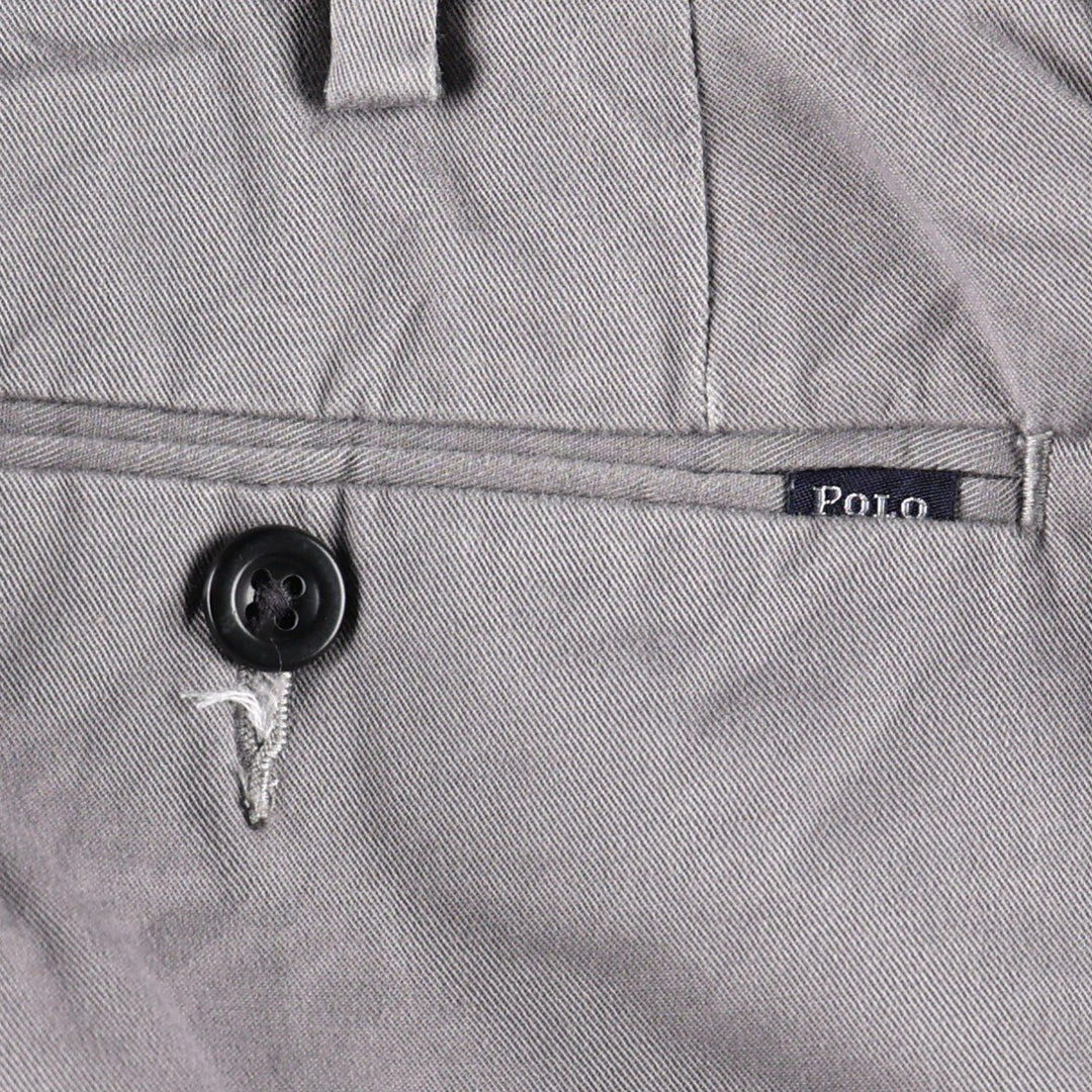 Ralph Lauren POLO RALPH LAUREN Stretch Classic Fit Chino Pants, Men's Size W36 (approx.) cotton gray type Vintage Second Hand
