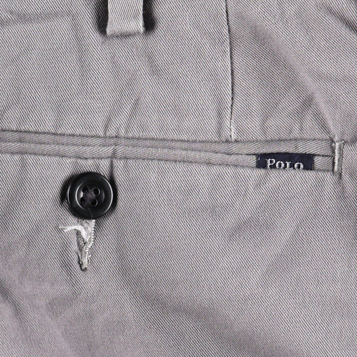 Ralph Lauren POLO RALPH LAUREN Stretch Classic Fit Chino Pants, Men's Size W36 (approx.) cotton gray type Vintage Second Hand