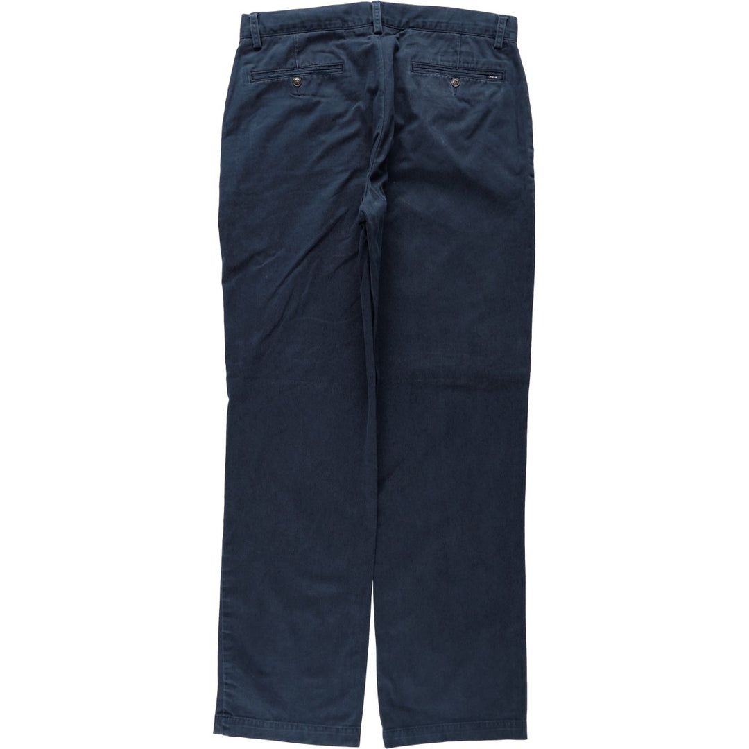 Ralph Lauren POLO RALPH LAUREN Relaxed Fit Chino Pants, Men's Size W35 (approx.) cotton navy blue type Vintage Second Hand