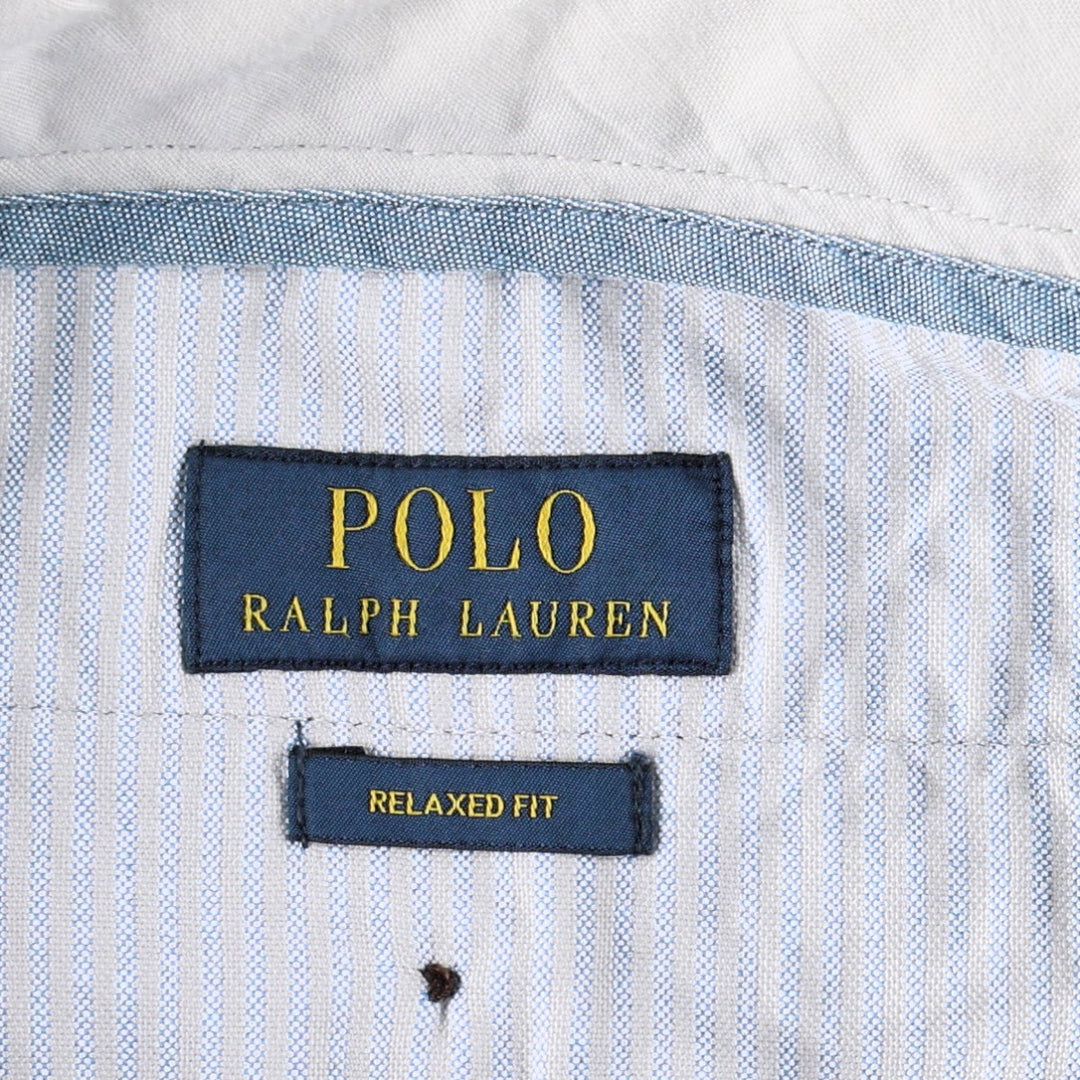 Ralph Lauren POLO RALPH LAUREN Relaxed Fit Chino Pants, Men's Size W35 (approx.) cotton navy blue type Vintage Second Hand