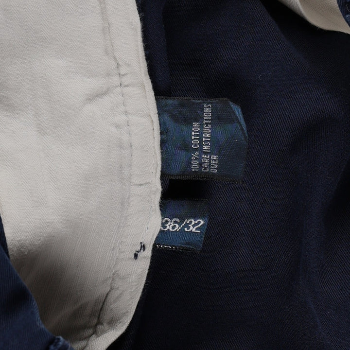 Ralph Lauren POLO by Ralph Lauren Chino Pants Men's W37 cotton navy blue type Vintage Second Hand