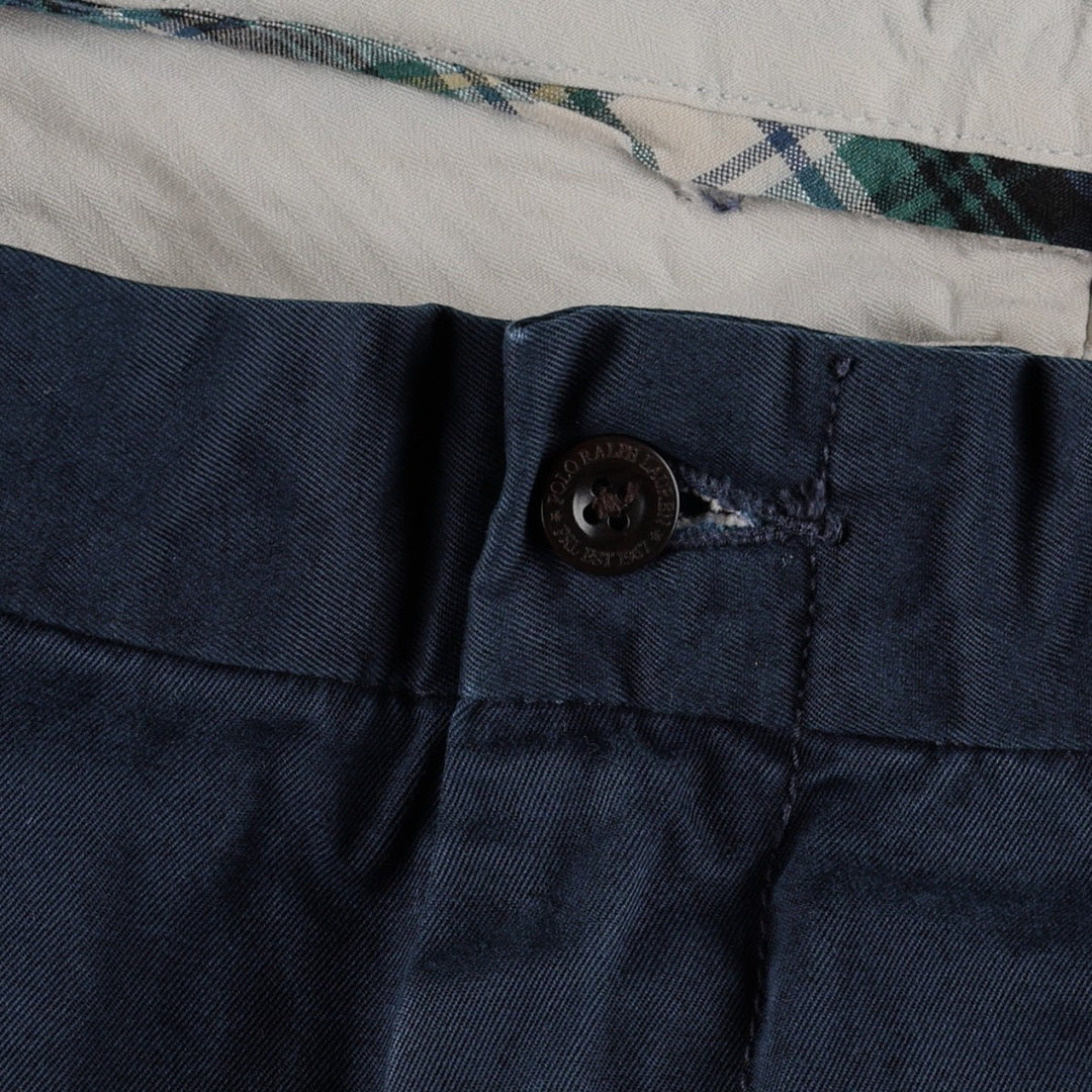 Ralph Lauren POLO by Ralph Lauren Chino Pants Men's W37 cotton navy blue type Vintage Second Hand