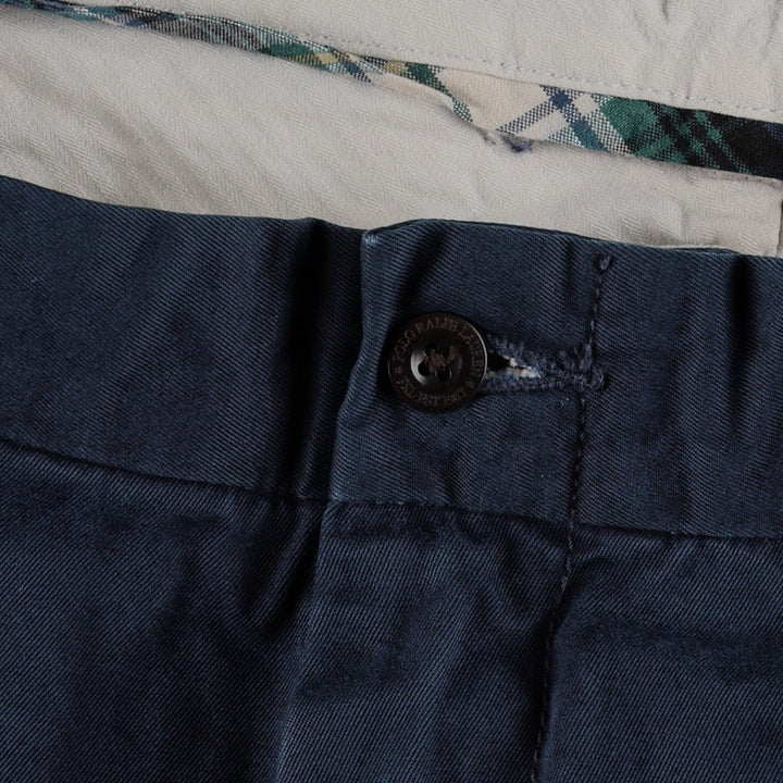 Ralph Lauren POLO by Ralph Lauren Chino Pants Men's W37 cotton navy blue type Vintage Second Hand
