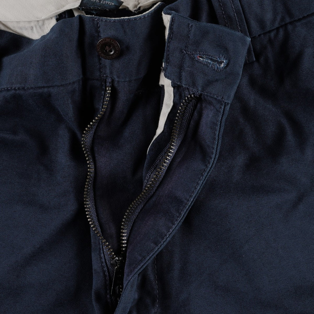 Ralph Lauren POLO by Ralph Lauren Chino Pants Men's W37 cotton navy blue type Vintage Second Hand