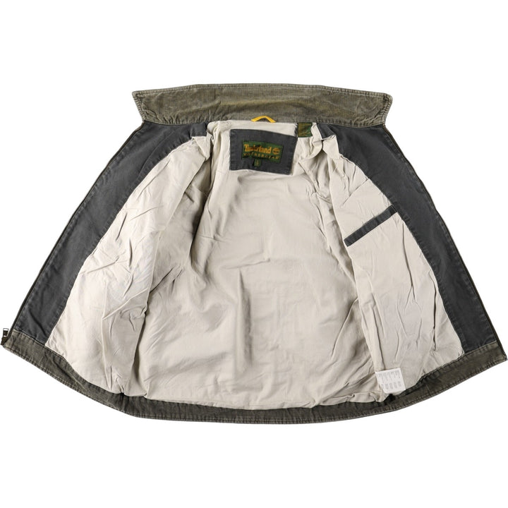 2000'S Timberland Weathergear Duck Work Jacket, Men's Size L (approx.) cotton gray type Vintage Second Hand