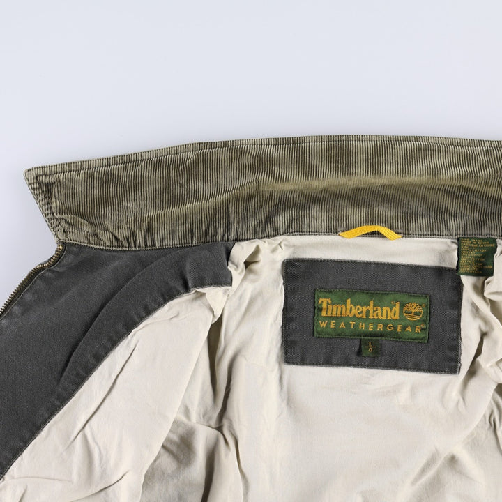 2000'S Timberland Weathergear Duck Work Jacket, Men's Size L (approx.) cotton gray type Vintage Second Hand