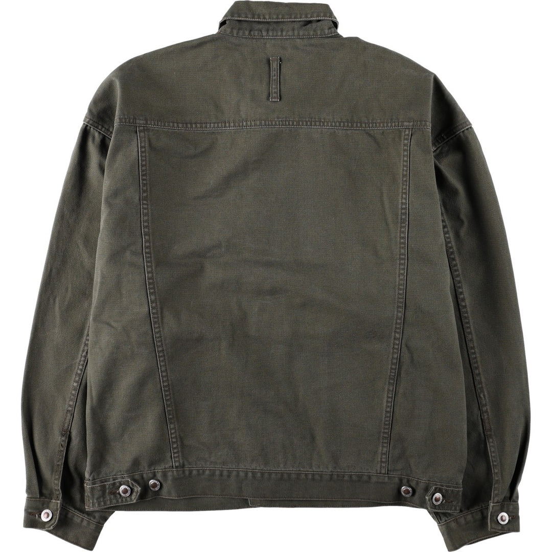 Eddie Bauer Cotton Jacket, Men's Size L cotton Khaki type Vintage Second Hand