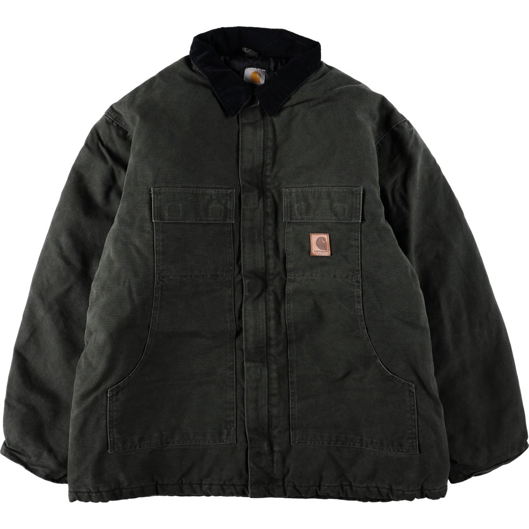 Carhartt Traditional Padded Duck Work Jacket, Men's XXL cotton green type Vintage Second Hand
