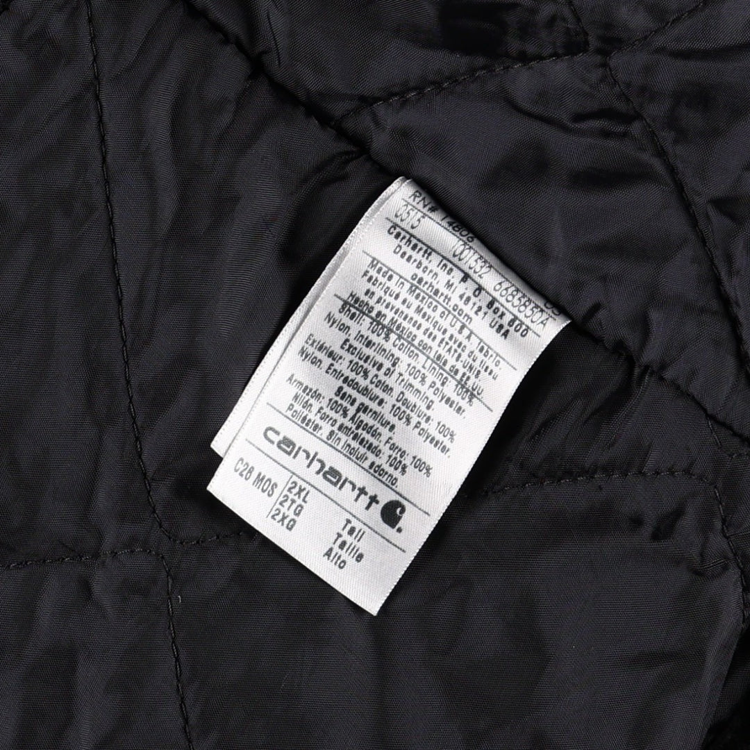 Carhartt Traditional Padded Duck Work Jacket, Men's XXL cotton green type Vintage Second Hand