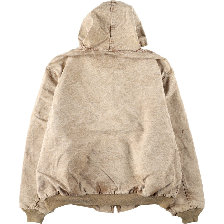 Carhartt Active Jacket Duck Full Zip Hoodie Men's XXL unclear Beige type Vintage Second Hand