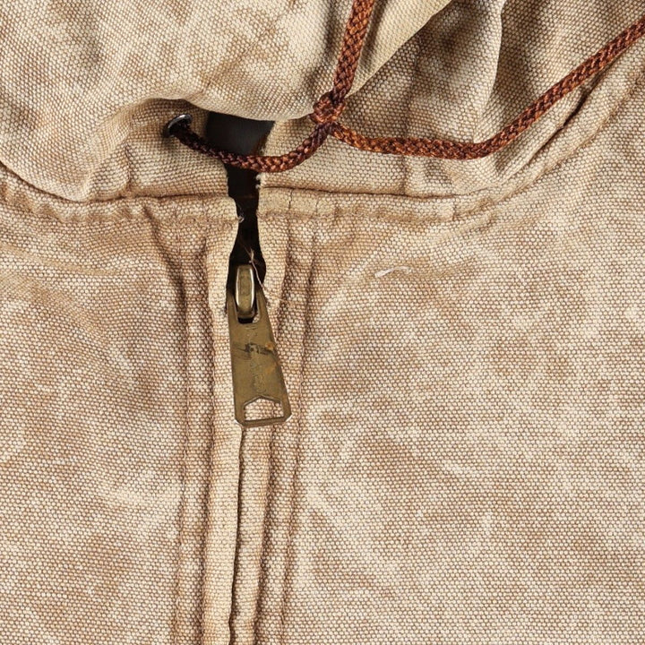 Carhartt Active Jacket Duck Full Zip Hoodie Men's XXL unclear Beige type Vintage Second Hand