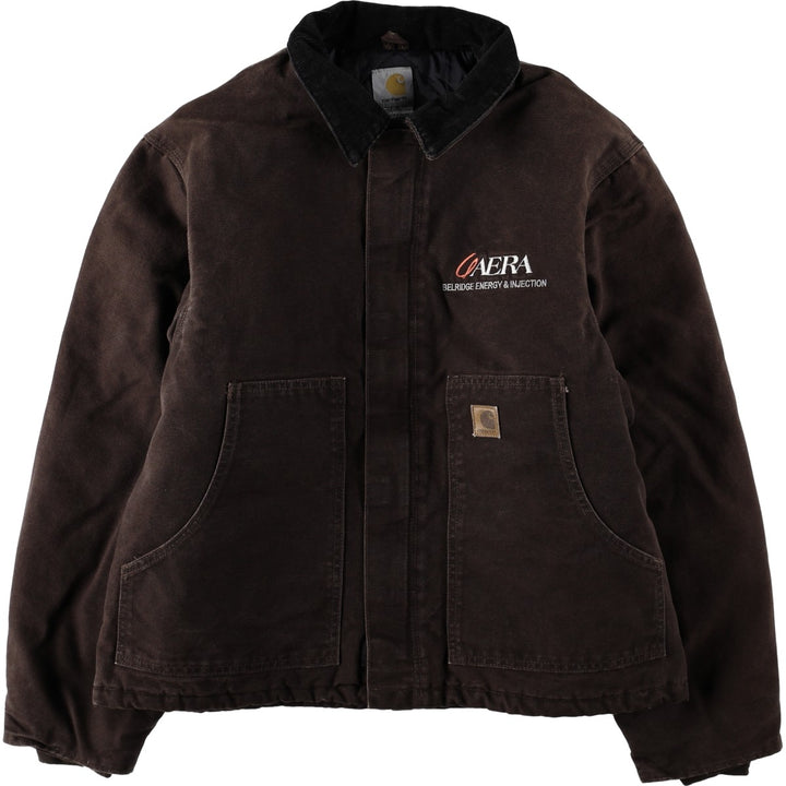 Carhartt Traditional Padded Duck Work Jacket, Men's Size L cotton brown type Vintage Second Hand