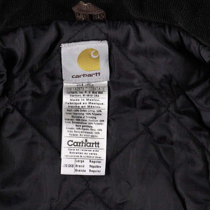 Carhartt Traditional Padded Duck Work Jacket, Men's Size L cotton brown type Vintage Second Hand