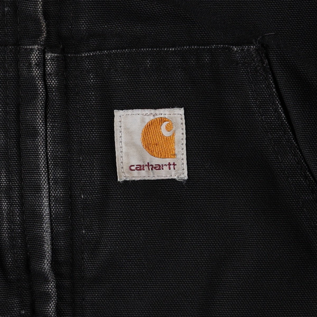 Carhartt Active Jacket, Padded, Duck Full-Zip Hoodie, Men's Size S (approx.) cotton black type Vintage Second Hand