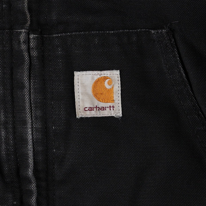 Carhartt Active Jacket, Padded, Duck Full-Zip Hoodie, Men's Size S (approx.) cotton black type Vintage Second Hand