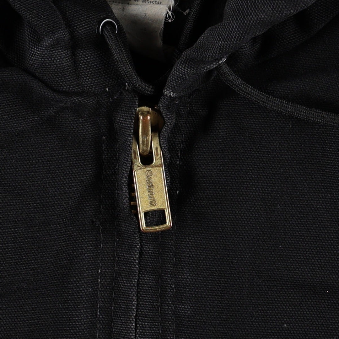 Carhartt Active Jacket, Padded, Duck Full-Zip Hoodie, Men's Size S (approx.) cotton black type Vintage Second Hand