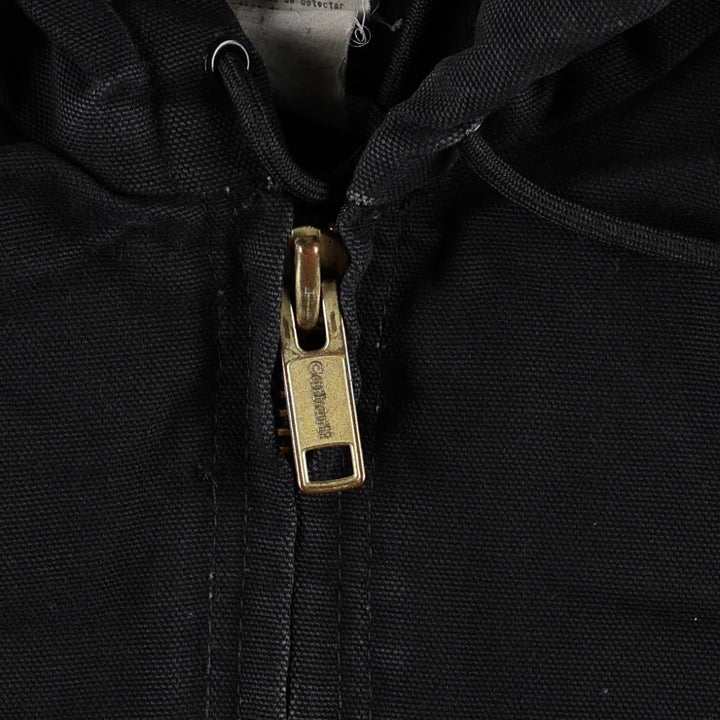 Carhartt Active Jacket, Padded, Duck Full-Zip Hoodie, Men's Size S (approx.) cotton black type Vintage Second Hand