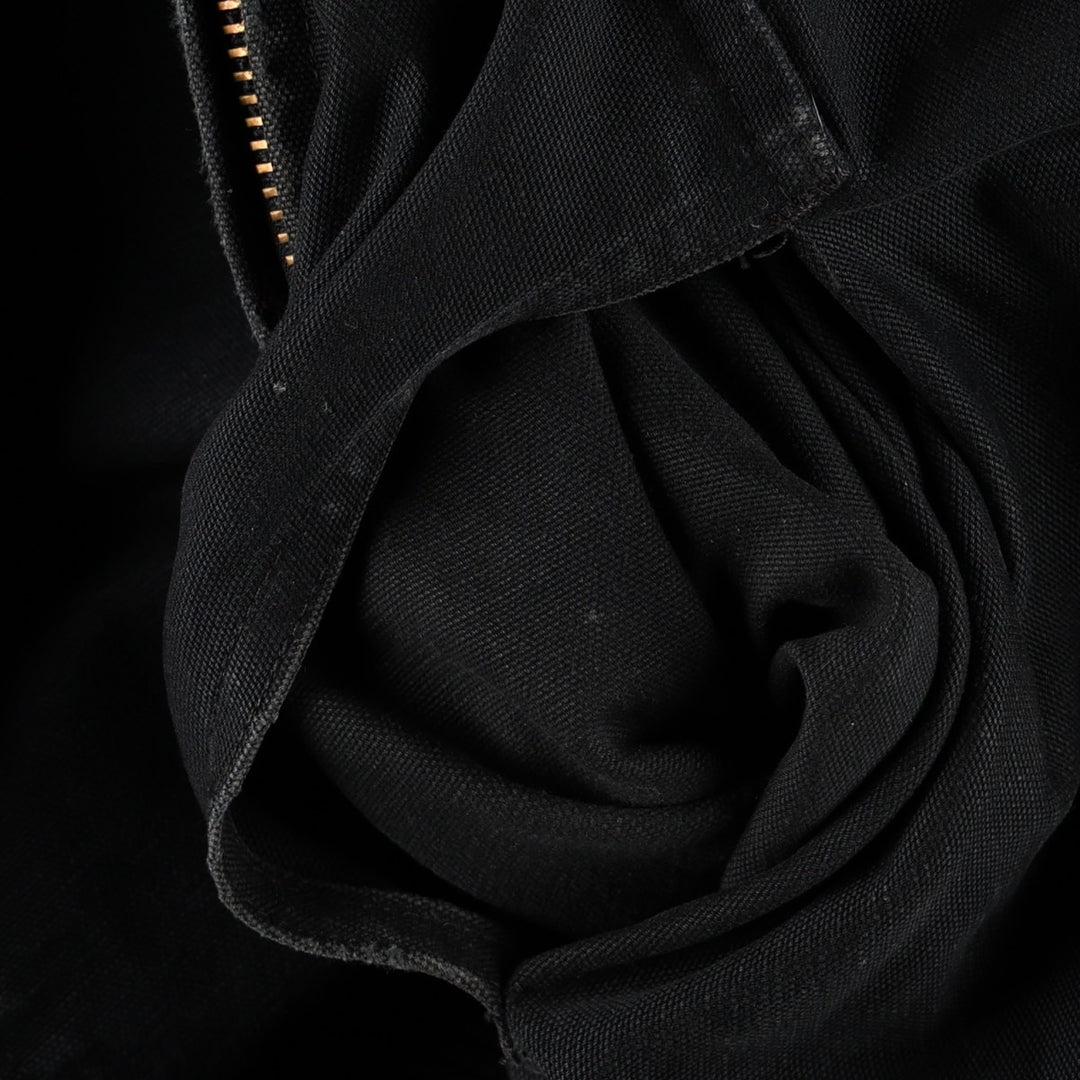 Carhartt J140 Active Jacket, Duck Full-Zip Hoodie, Made in USA, Men's Size XL (approx.) cotton black type Vintage Second Hand