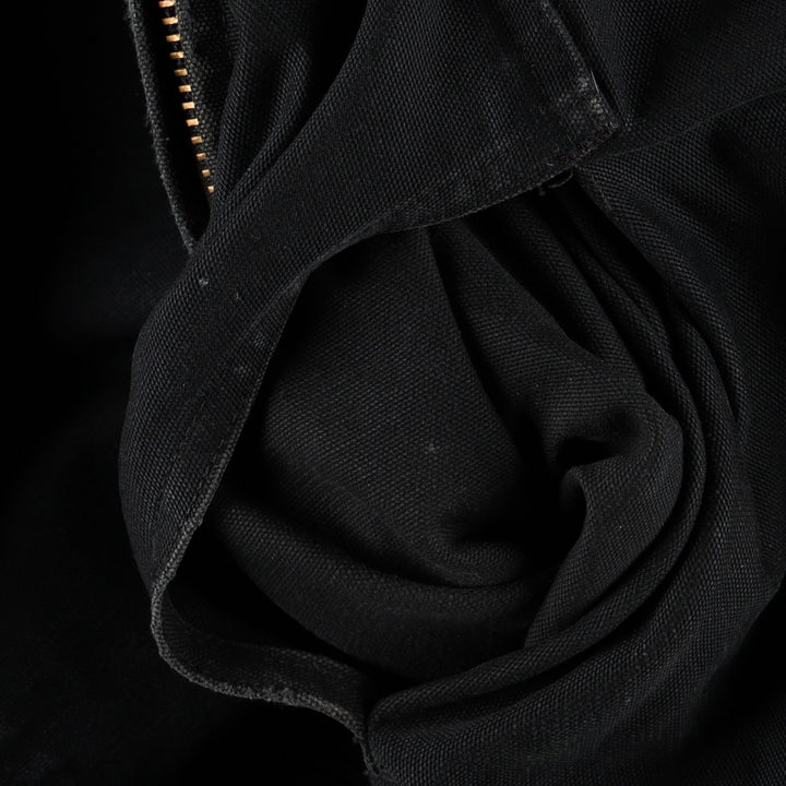 Carhartt J140 Active Jacket, Duck Full-Zip Hoodie, Made in USA, Men's Size XL (approx.) cotton black type Vintage Second Hand