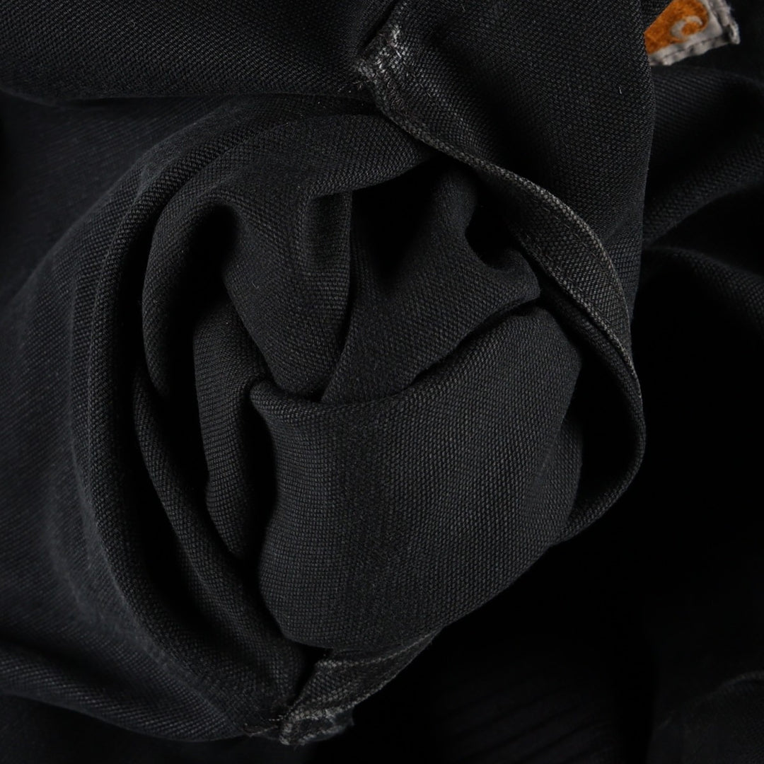 Carhartt J140 Active Jacket, Duck Full-Zip Hoodie, Made in USA, Men's Size XL (approx.) cotton black type Vintage Second Hand