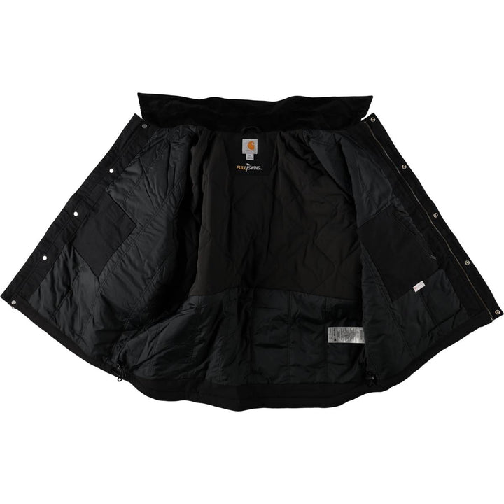 Carhartt FULL SWING padded work jacket, men's size XXL equivalent. cotton black type Vintage Second Hand