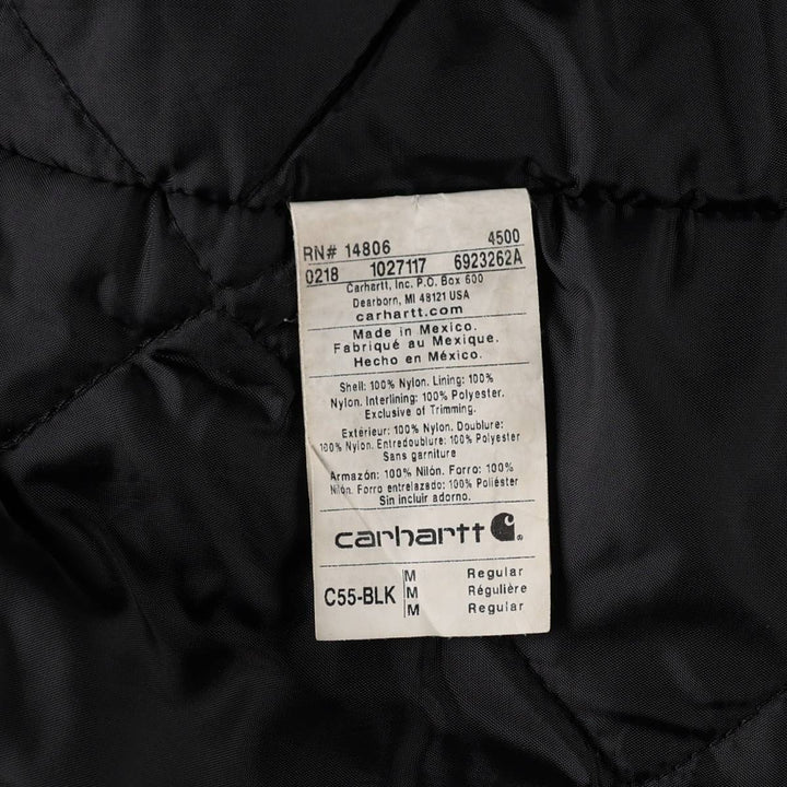 Carhartt Traditional Coat, Padded Work Jacket, Men's Size Medium Nylon black type Vintage Second Hand