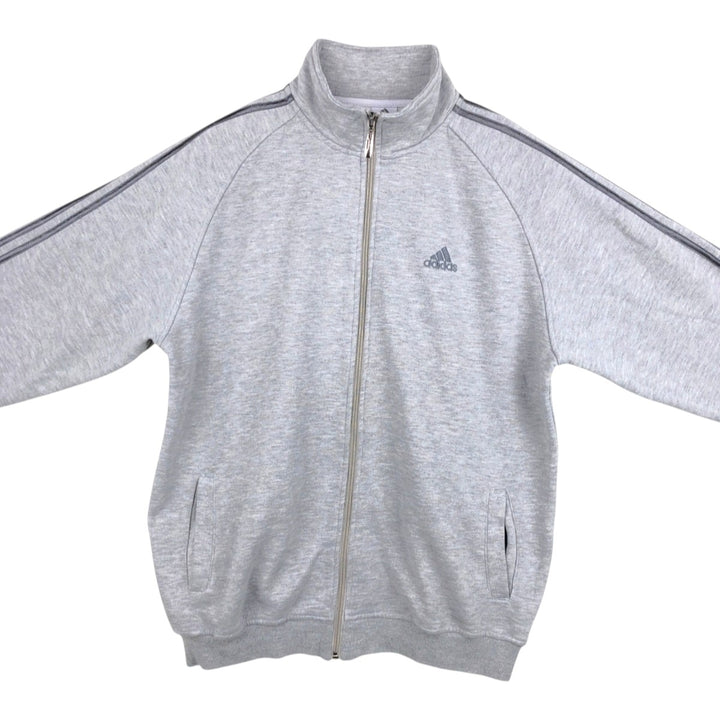 Adidas full-zip sweatshirt, men's size XL unclear gray type Vintage Second Hand