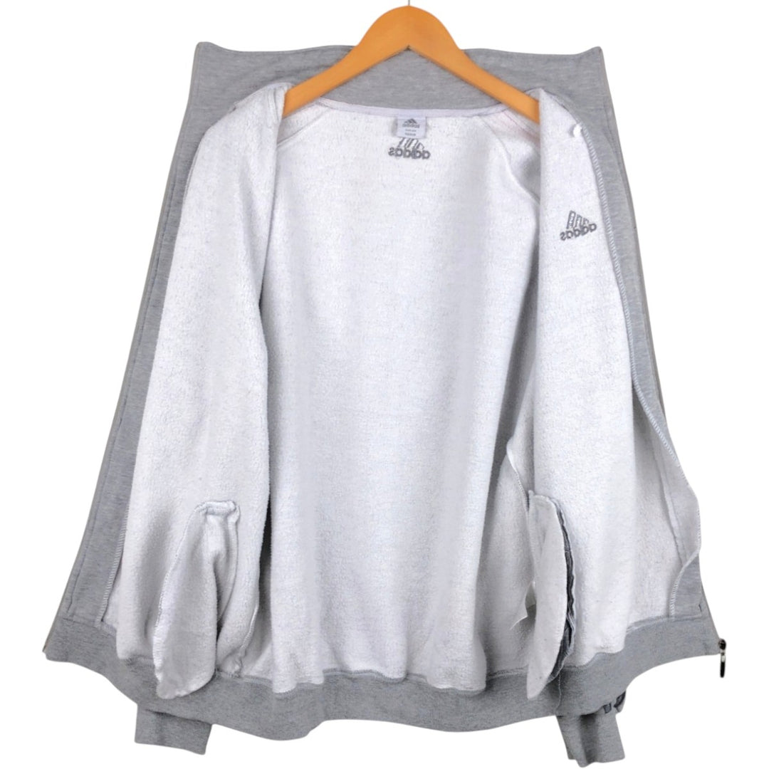 Adidas full-zip sweatshirt, men's size XL unclear gray type Vintage Second Hand