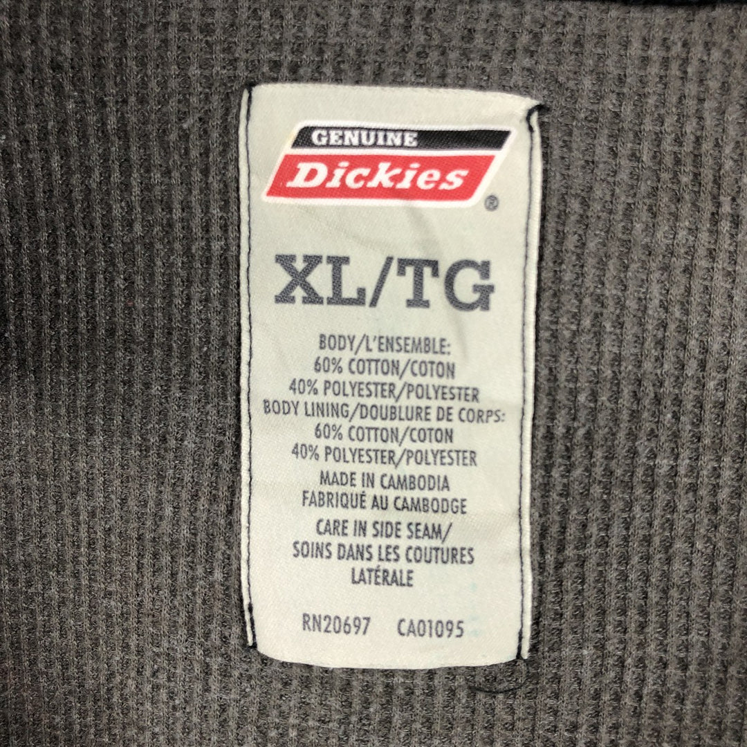 Dickies Sweat Full Zip Hoodie Men's XL cotton black type Vintage Second Hand
