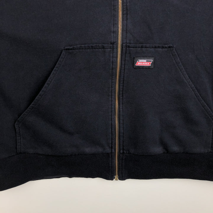 Dickies Sweat Full Zip Hoodie Men's XL cotton black type Vintage Second Hand