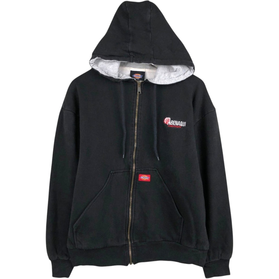 Dickies Sweat Full Zip Hoodie Men's L size cotton black type Vintage Second Hand