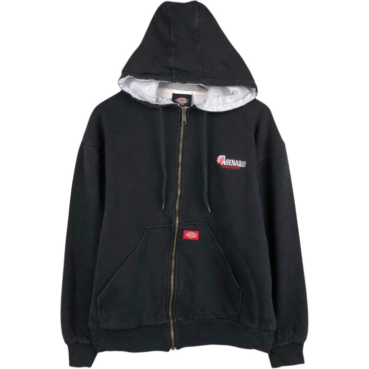 Dickies Sweat Full Zip Hoodie Men's L size cotton black type Vintage Second Hand