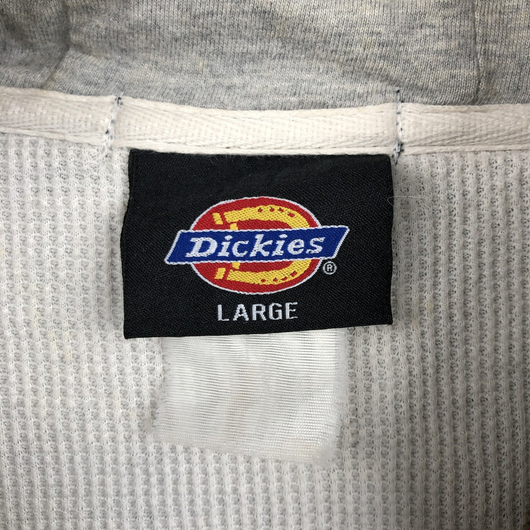 Dickies Sweat Full Zip Hoodie Men's L size cotton black type Vintage Second Hand