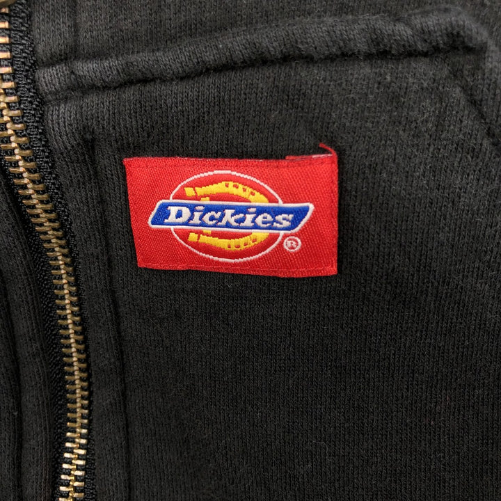 Dickies Sweat Full Zip Hoodie Men's L size cotton black type Vintage Second Hand