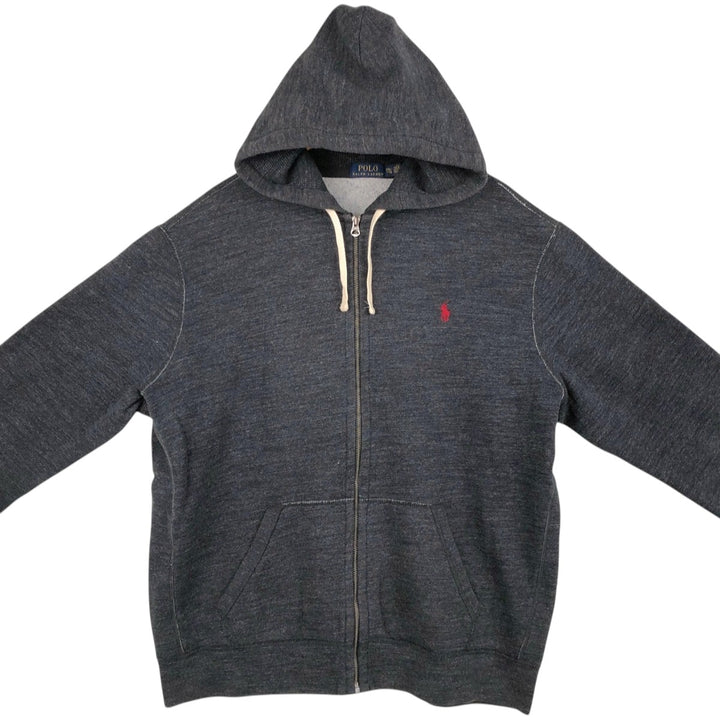 Ralph Lauren POLO RALPH LAUREN Sweat Full Zip Hoodie Men's XXL cotton black type Vintage Second Hand