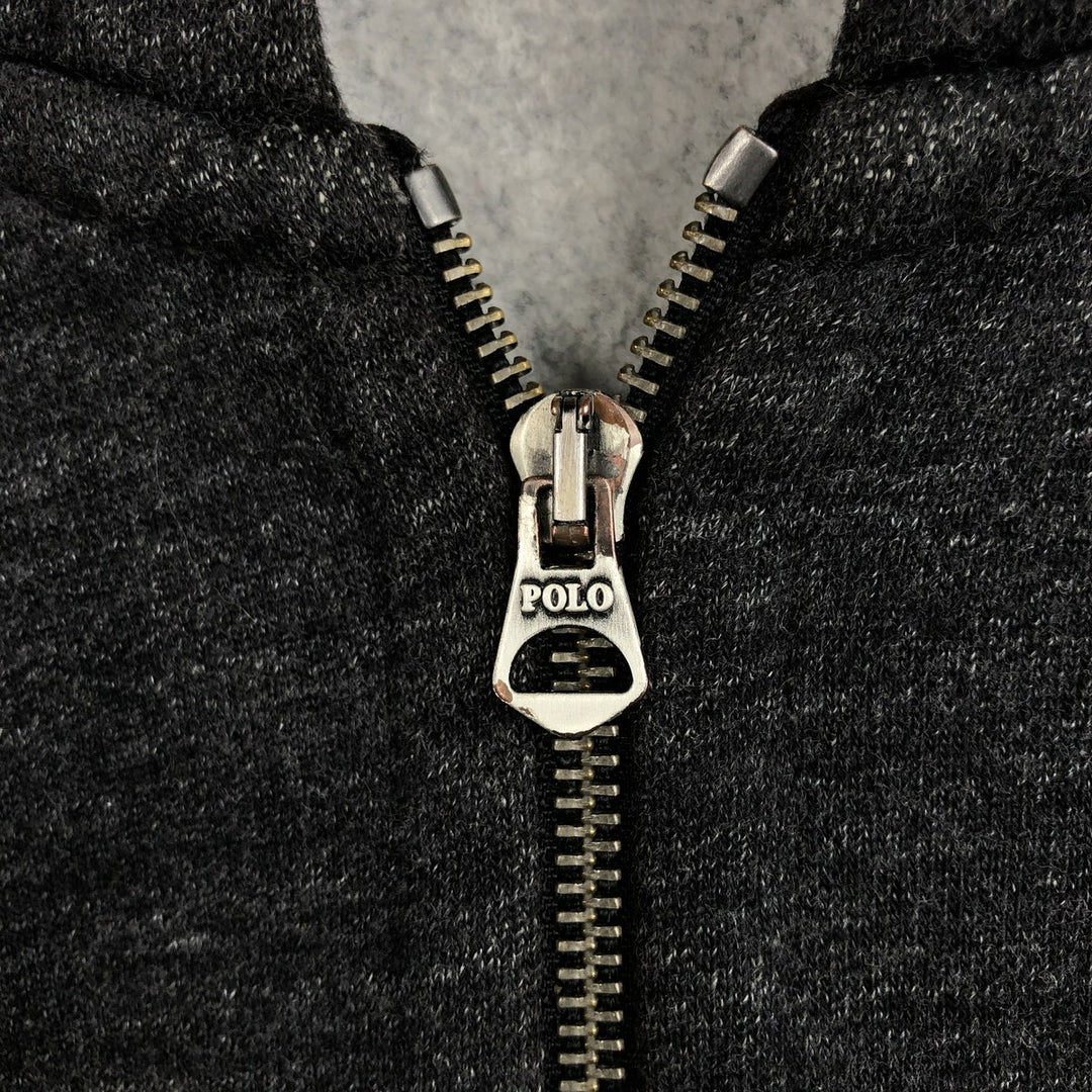 Ralph Lauren POLO RALPH LAUREN Sweat Full Zip Hoodie Men's XXL cotton black type Vintage Second Hand
