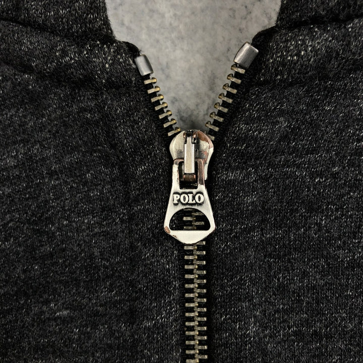 Ralph Lauren POLO RALPH LAUREN Sweat Full Zip Hoodie Men's XXL cotton black type Vintage Second Hand