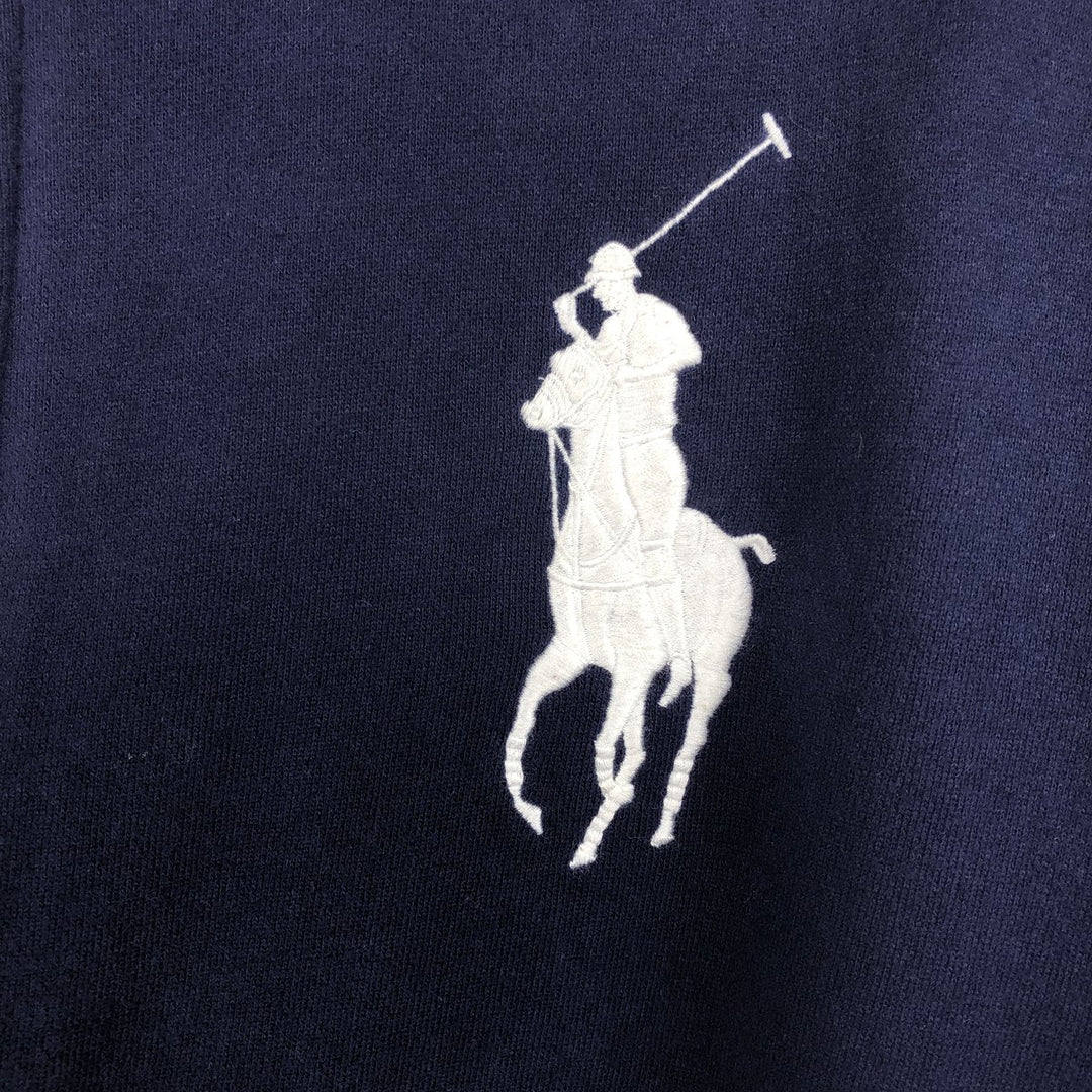 Ralph Lauren POLO by Ralph Lauren Stars and Stripes Big Pony Full-Zip Sweatshirt (Men's XL equivalent) cotton navy blue type Vintage Second Hand