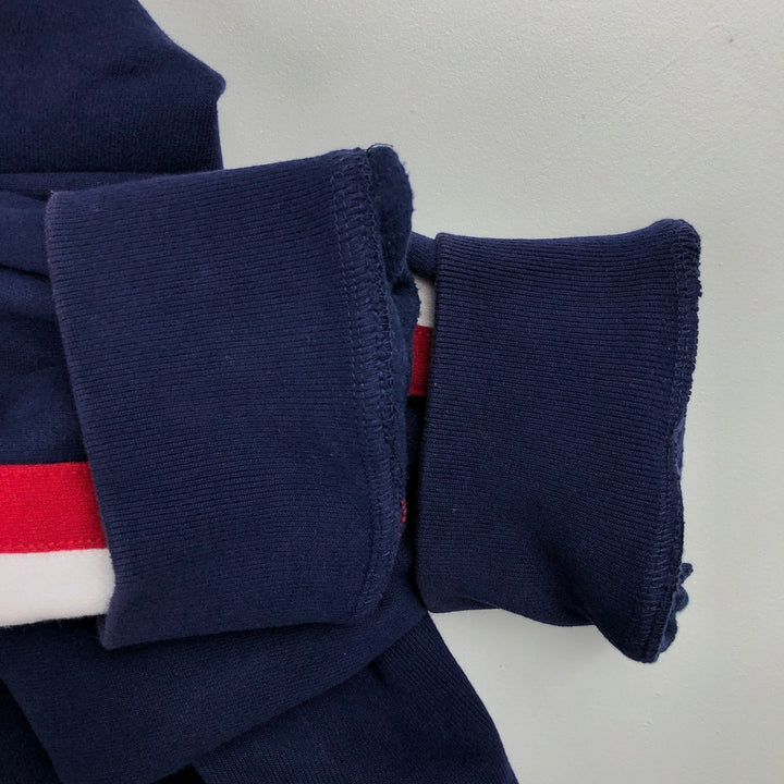 Ralph Lauren POLO by Ralph Lauren Stars and Stripes Big Pony Full-Zip Sweatshirt (Men's XL equivalent) cotton navy blue type Vintage Second Hand