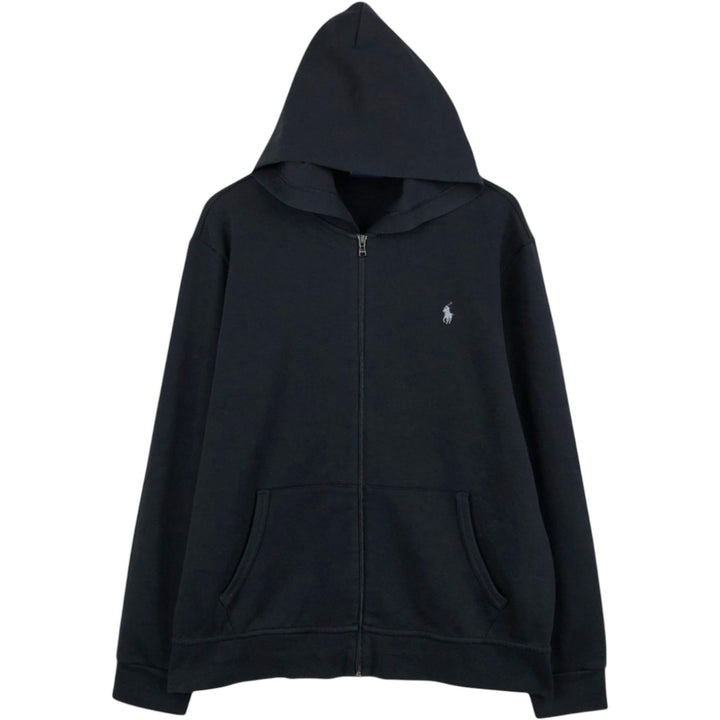 Ralph Lauren POLO RALPH LAUREN Sweat Full Zip Hoodie Men's XL polyester black type Vintage Second Hand
