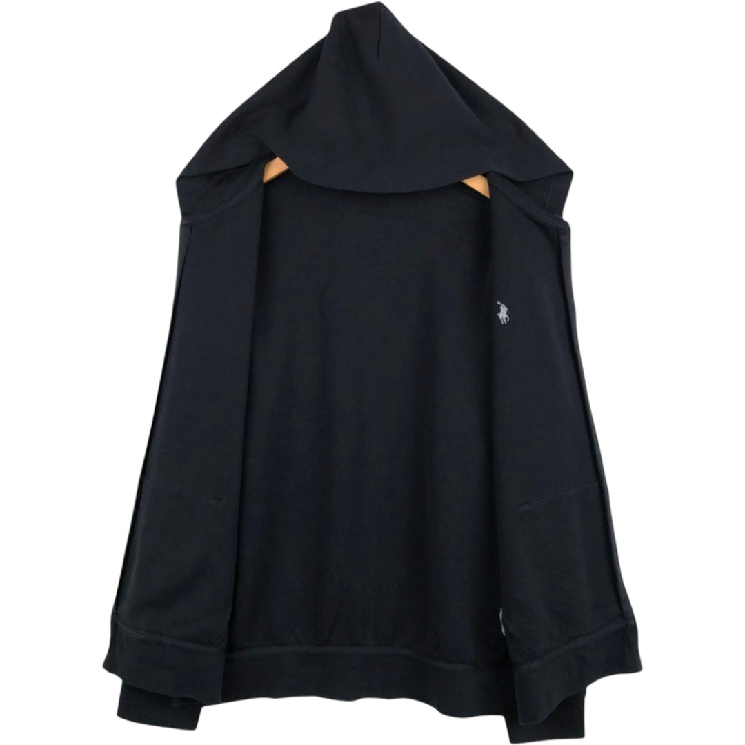 Ralph Lauren POLO RALPH LAUREN Sweat Full Zip Hoodie Men's XL polyester black type Vintage Second Hand